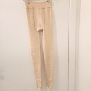 Skin Colored Fleece-Lined Winter Leggings